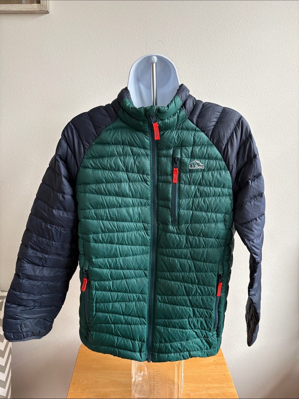 L.L. Bean Downtek 650 Down Fill Puffer Jacket Size 16